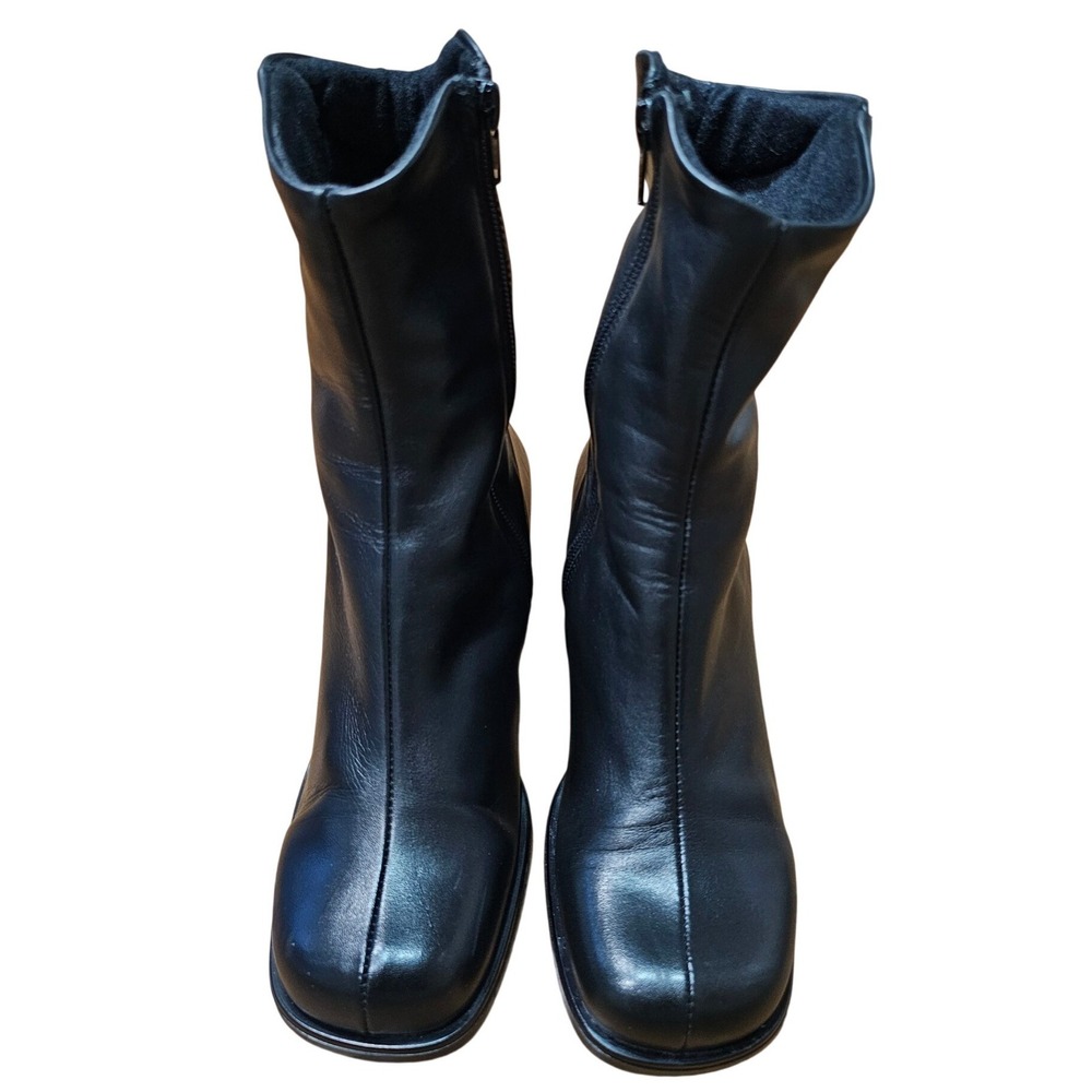 La Canadienne Leather Waterproof Ankle Boots Womens 7.5 Black NEW Made in Canada - Picture 12 of 14